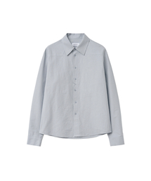 Slit placket yoke shirt LIGHT BLUE