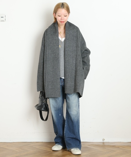 AP STUDIO(エーピーストゥディオ)の「【LIBERADD/リベラド】V-NECK KNIT(ニット/セーター・レディース・アイボリー/ベージュ/チャコールグレー・FREE)」の15枚目の写真