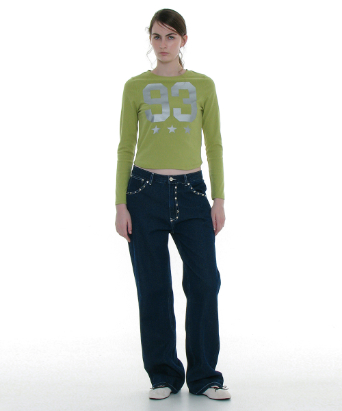 PARTIMENTO WOMEN（パルティメントウィメン）の「93 チャオプリンテッドロングスリーブT_ライトグリーン（Tシャツ/カットソー・レディース・その他・SMALL）」の4枚目の写真