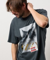STUD MUFFIN（スタッドマフィン）の「mt10763- 5.6ozコットンジャージー OZZYCAT-ワッペンパッチワーク SSシャツ(714-02943)（Tシャツ/カットソー）」