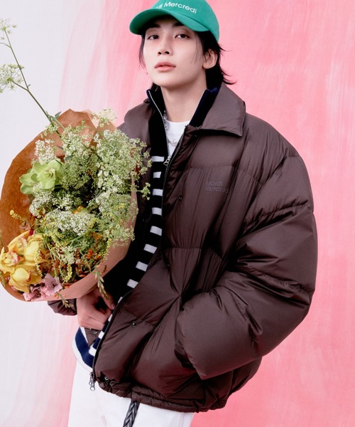 JEONGHAN着用】【UNISEX】DUCK DOWN JACKET DETACHABLE FUR COLLAR