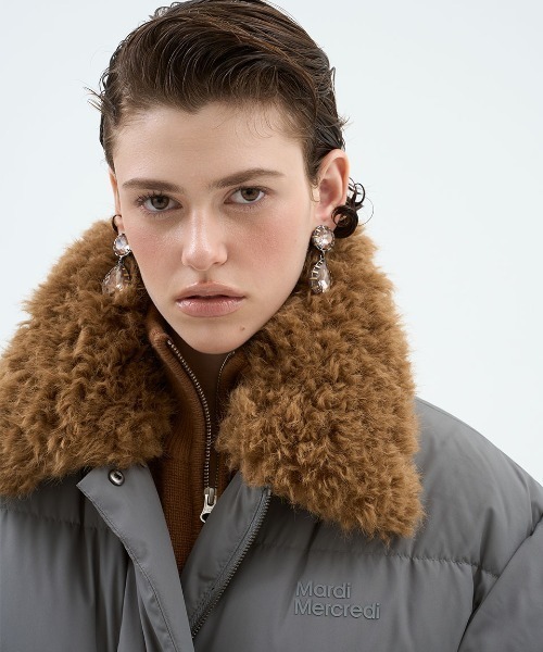 UNISEX】DUCK DOWN JACKET DETACHABLE FUR COLLAR / ユニセックス