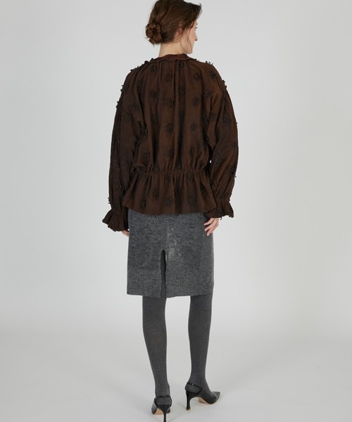 crinkle crinkle crinkle(クリンクルクリンクルクリンクル)の「3Dエンブロイダリーコーデュロイブルゾン / 【crinkle crinkle crinkle】 3D embroidery corduroy blouson(ブルゾン・レディース・ブラック/ホワイト/ブラウン・FREE)」の10枚目の写真