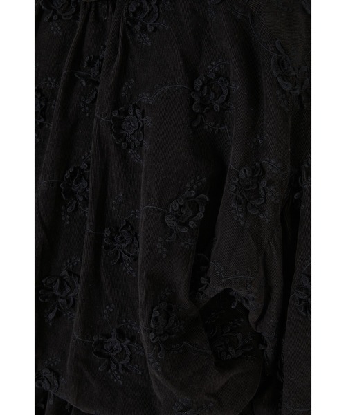 crinkle crinkle crinkle(クリンクルクリンクルクリンクル)の「3Dエンブロイダリーコーデュロイブルゾン / 【crinkle crinkle crinkle】 3D embroidery corduroy blouson(ブルゾン・レディース・ブラック/ホワイト/ブラウン・FREE)」の18枚目の写真