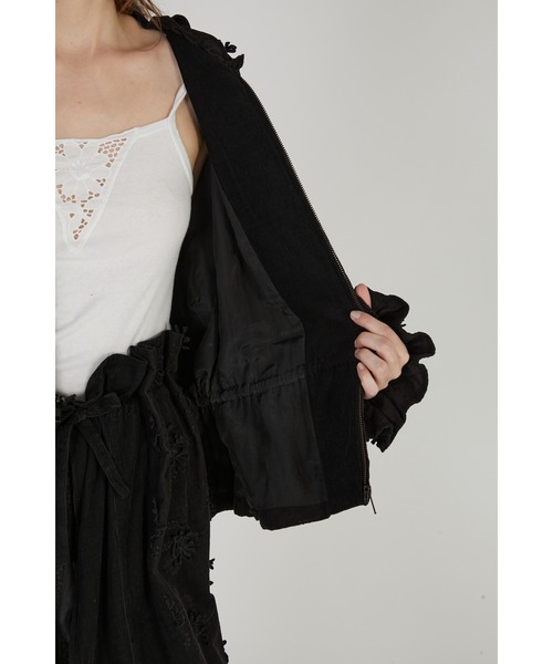 crinkle crinkle crinkle(クリンクルクリンクルクリンクル)の「3Dエンブロイダリーコーデュロイブルゾン / 【crinkle crinkle crinkle】 3D embroidery corduroy blouson(ブルゾン・レディース・ブラック/ホワイト/ブラウン・FREE)」の19枚目の写真