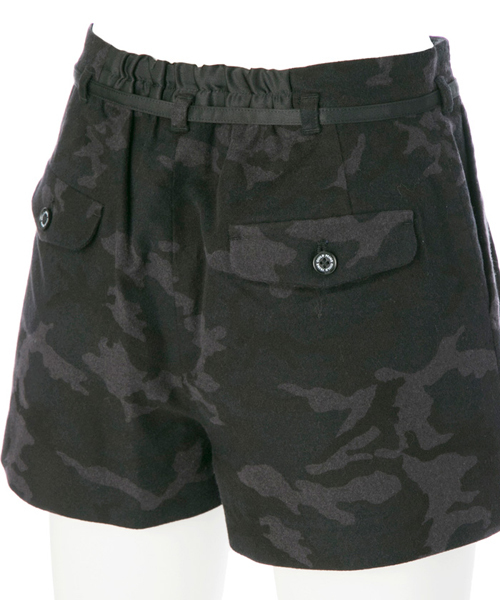 GUILD PRIME（ギルドプライム）の「【GUILD PRIME】WOMENS トーナルカモフラージュショートパンツ（その他パンツ・レディース・ネイビー・36/34）」の3枚目の写真