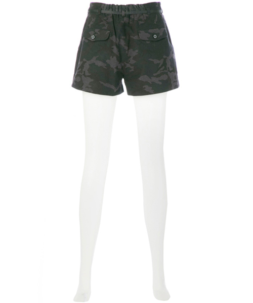 GUILD PRIME（ギルドプライム）の「【GUILD PRIME】WOMENS トーナルカモフラージュショートパンツ（その他パンツ・レディース・ネイビー・36/34）」の4枚目の写真