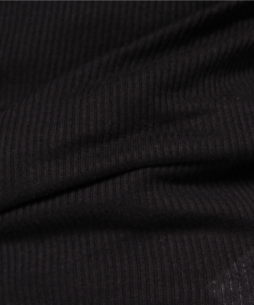 OLD BETTY'S（オールドベティーズ）の「ALOHA Cotton Rib Pocket T-shirts/コットンリブポケット５分袖Tシャツ（Tシャツ/カットソー・レディース・キナリ/サンドベージュ/ネイビー/ラベンダー/ボルドー/アイボリー/ブラック・FREE）」の17枚目の写真