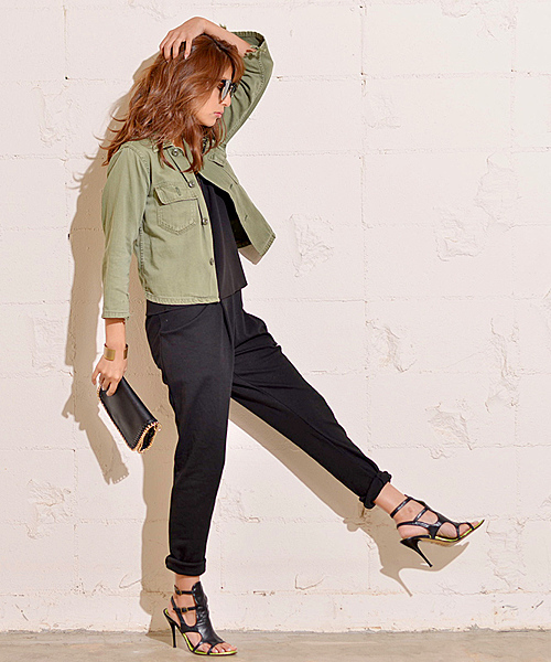 coca（coca）（コカ）の「大人のスウェットジョッパーズパンツ（その他パンツ・レディース・ネイビー/グレー/ブラック/ナチュラル/ベージュ/ダークブルー/オレンジ/オフホワイト/チャコールグレー/カーキ・L/M）」の12枚目の写真