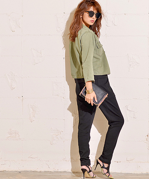 coca（coca）（コカ）の「大人のスウェットジョッパーズパンツ（その他パンツ・レディース・ネイビー/グレー/ブラック/ナチュラル/ベージュ/ダークブルー/オレンジ/オフホワイト/チャコールグレー/カーキ・L/M）」の13枚目の写真