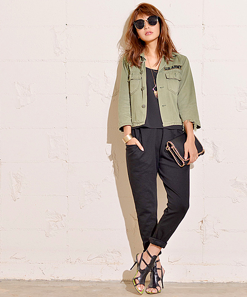 coca（coca）（コカ）の「大人のスウェットジョッパーズパンツ（その他パンツ・レディース・ネイビー/グレー/ブラック/ナチュラル/ベージュ/ダークブルー/オレンジ/オフホワイト/チャコールグレー/カーキ・L/M）」の21枚目の写真