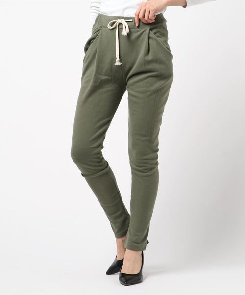 coca（coca）（コカ）の「大人のスウェットジョッパーズパンツ（その他パンツ・レディース・ネイビー/グレー/ブラック/ナチュラル/ベージュ/ダークブルー/オレンジ/オフホワイト/チャコールグレー/カーキ・L/M）」の7枚目の写真