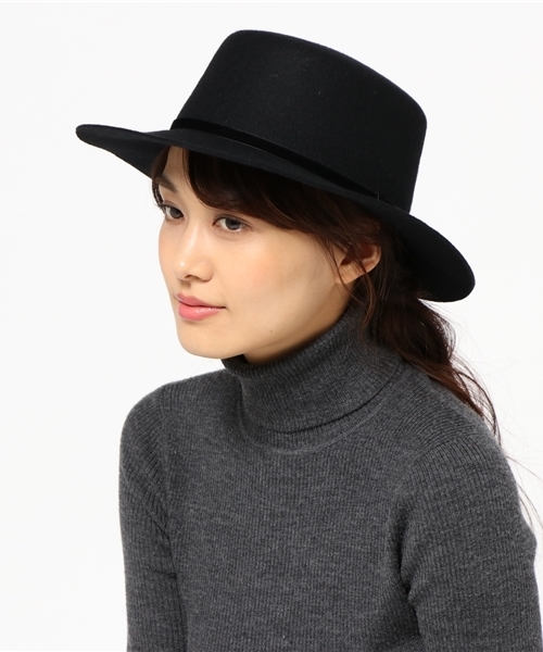 31 Sons de mode(トランテアン ソン ドゥ モード)の「フェルトカンカン帽(ハット・レディース・ベージュ/ブラック/カーキ・FREE)」の2枚目の写真