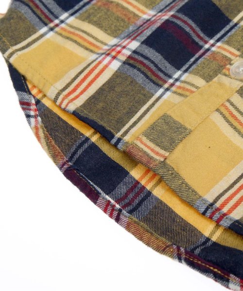 apres les cours(アプレレクール)の「チェックシャツ(シャツ/ブラウス・キッズ・イエロー/レッド・120/140/130/100/80/110/90)」の9枚目の写真