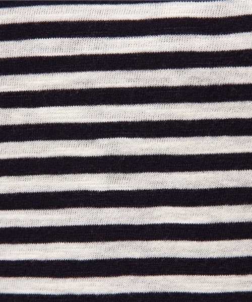 CUBE SUGAR（キューブシュガー）の「32/-ショートスラブ 先染めボーダー クルーネック長袖（Tシャツ/カットソー・レディース・ブラック/その他/トップグレー/ネイビー/その他1/その他2・M）」の13枚目の写真