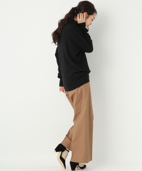 A part by（アパートバイ）の「12Gカシコンドルマンタートルネック　738597 （ニット/セーター・レディース・ブラック/キャメル/パープル/オフホワイト・FREE）」の8枚目の写真