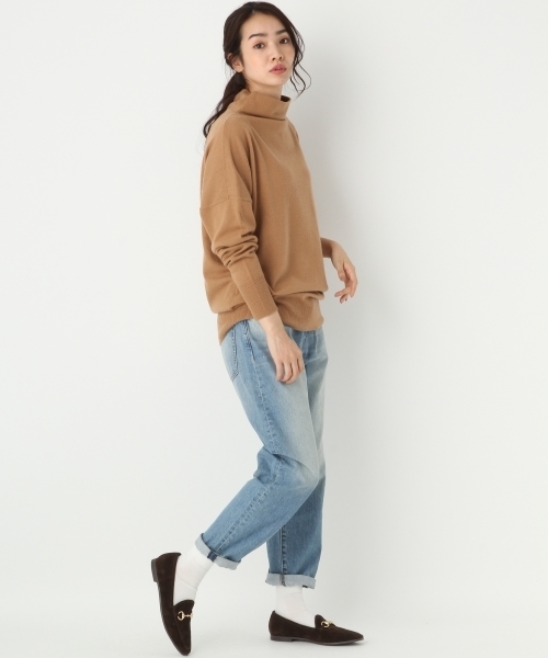 A part by（アパートバイ）の「12Gカシコンドルマンタートルネック　738597 （ニット/セーター・レディース・ブラック/キャメル/パープル/オフホワイト・FREE）」の22枚目の写真