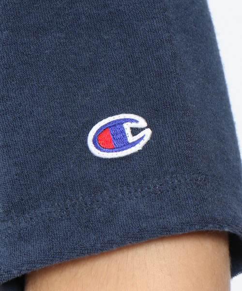 Champion（チャンピオン）の「【別注】CHAMPIONパイルTシャツ（Tシャツ/カットソー・メンズ・ネイビー/ホワイト/グレー・44/46/48）」の8枚目の写真