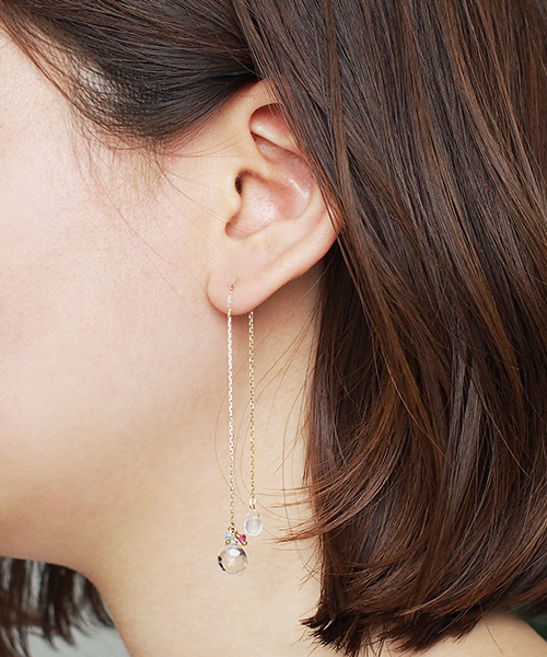 蘭⭐︎NOJESS K10 ピアス&ピアスキャッチ 【試着のみ】 NOJESS K10 ピアス&ピアスキャッチ 【試着のみ】