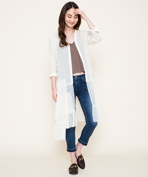 Moname（モナーム）の「■Moname  アンクル スキニー デニムパンツ  EMMA (エマ) /41161009（デニムパンツ・レディース・サックスブルー/ブルー/ライトブルー・24inch/26inch/25inch/23inch/27inch）」の17枚目の写真