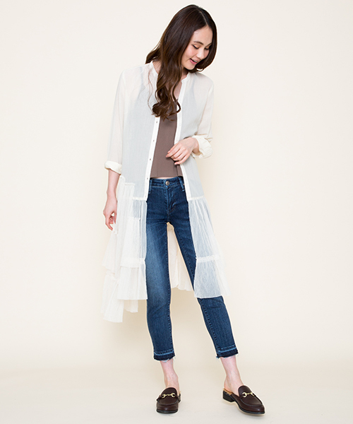 Moname（モナーム）の「■Moname  アンクル スキニー デニムパンツ  EMMA (エマ) /41161009（デニムパンツ・レディース・サックスブルー/ブルー/ライトブルー・24inch/26inch/25inch/23inch/27inch）」の19枚目の写真