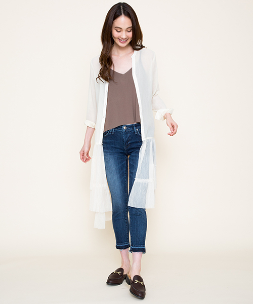 Moname（モナーム）の「■Moname  アンクル スキニー デニムパンツ  EMMA (エマ) /41161009（デニムパンツ・レディース・サックスブルー/ブルー/ライトブルー・24inch/26inch/25inch/23inch/27inch）」の20枚目の写真