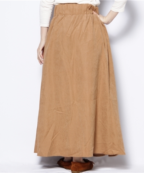 CIAOPANIC（チャオパニック）の「レースアップマキシSK（スカート・レディース・キャメル/レッド/ブラウン・FREE）」の4枚目の写真