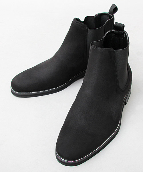 glabella（グラベラ）の「ロングノーズ プレーントゥ サイドゴアブーツ（スムース・スエード）（ブーツ・メンズ・ベージュ/ブラック/ダークブラウン/ブラック系その他・S/L/M）」の20枚目の写真