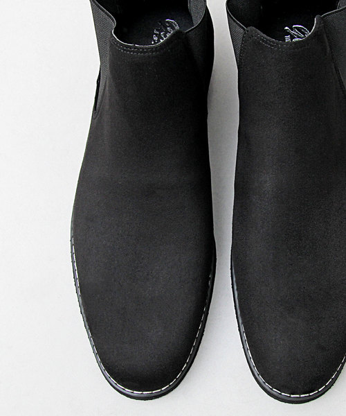 glabella（グラベラ）の「ロングノーズ プレーントゥ サイドゴアブーツ（スムース・スエード）（ブーツ・メンズ・ベージュ/ブラック/ダークブラウン/ブラック系その他・S/L/M）」の19枚目の写真