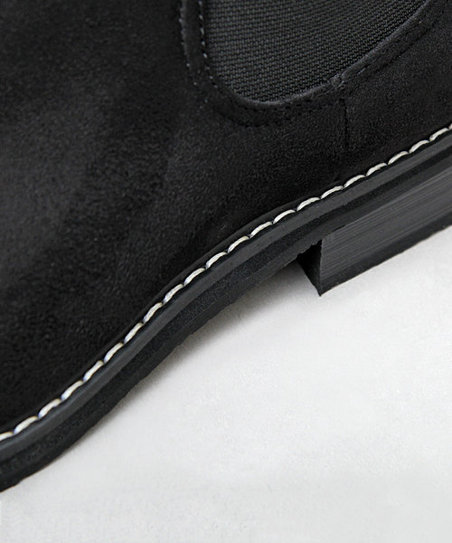 glabella（グラベラ）の「ロングノーズ プレーントゥ サイドゴアブーツ（スムース・スエード）（ブーツ・メンズ・ベージュ/ブラック/ダークブラウン/ブラック系その他・S/L/M）」の22枚目の写真