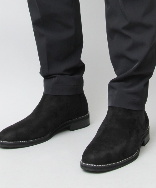 glabella（グラベラ）の「ロングノーズ プレーントゥ サイドゴアブーツ（スムース・スエード）（ブーツ・メンズ・ベージュ/ブラック/ダークブラウン/ブラック系その他・S/L/M）」の17枚目の写真