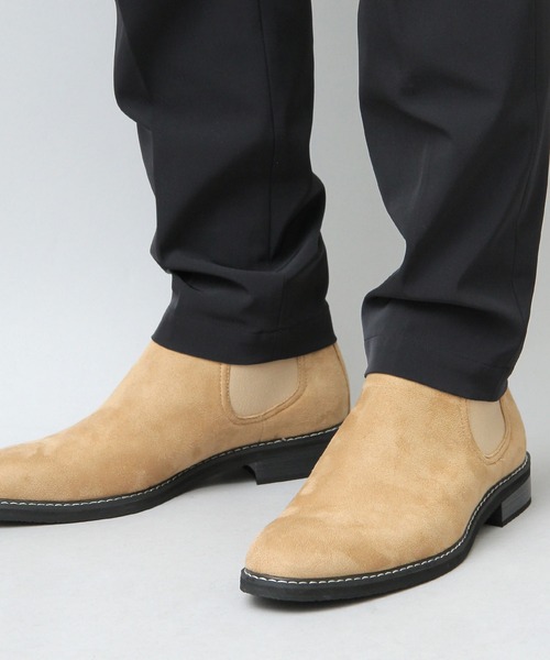 glabella（グラベラ）の「ロングノーズ プレーントゥ サイドゴアブーツ（スムース・スエード）（ブーツ・メンズ・ベージュ/ブラック/ダークブラウン/ブラック系その他・S/L/M）」の13枚目の写真