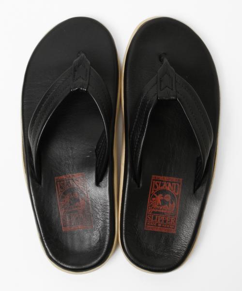 BEAMS（ビームス）の「ISLAND SLIPPER×BEAMS / 別注 レザートングサンダル（サンダル・メンズ・ブラック・8/9/10）」の6枚目の写真