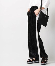 WEGO | WEGO/クラッシュベロアスリットワイドパンツ(その他パンツ)