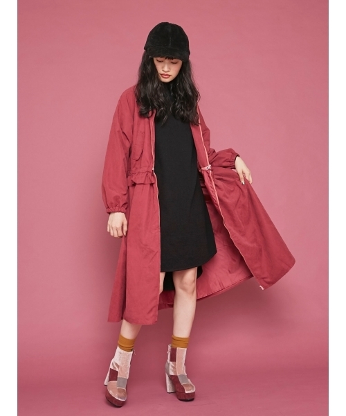 merry jenny（メリージェニー）の「ラウンドカットニットワンピース（ワンピース・レディース・オフホワイト/ブラック/レッド/ピンク/ライトブルー・FREE）」の6枚目の写真