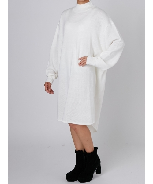 merry jenny（メリージェニー）の「ラウンドカットニットワンピース（ワンピース・レディース・オフホワイト/ブラック/レッド/ピンク/ライトブルー・FREE）」の11枚目の写真