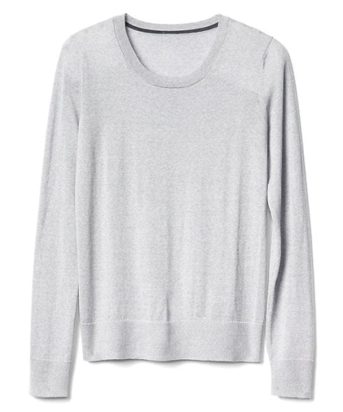 GAP（ギャップ）の「Gap メリノウール クルーネックプルオーバー（ニット/セーター・レディース・ライトグレー/モスグリーン/ブラック/パープル/ベージュ・S/M/XS/XXS/L）」の7枚目の写真