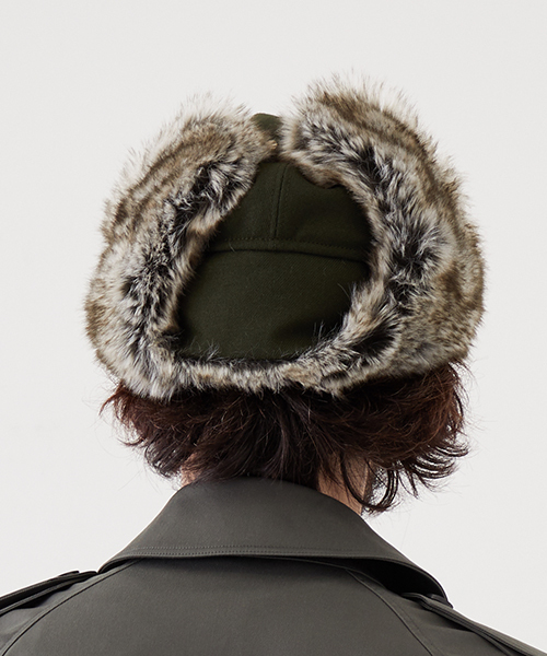 UNITED TOKYO（ユナイテッドトウキョウ）の「フライトキャップ（キャップ・メンズ・ブラック/カーキ・FREE）」の10枚目の写真