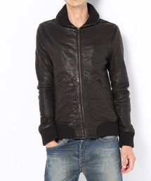 HYSTERIC GLAMOUR | ゴートレザーリブBZ(ブルゾン)