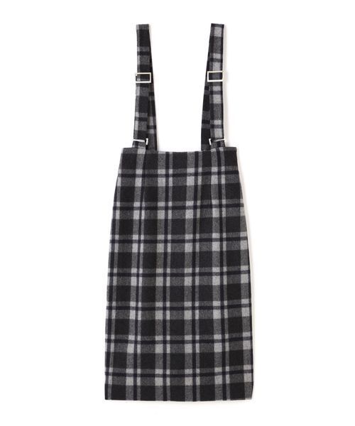 FREE'S MART(フリーズマート)の「ペンシルチェックジャンスカ(ジャンパースカート・レディース・グレー系その他/ベージュ系その他・FREE)」の12枚目の写真