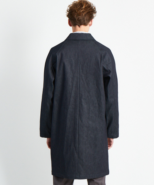 ABAHOUSE（アバハウス）の「デニムステンカラーコート（ステンカラーコート・メンズ・インディゴブルー・44/46/48）」の5枚目の写真