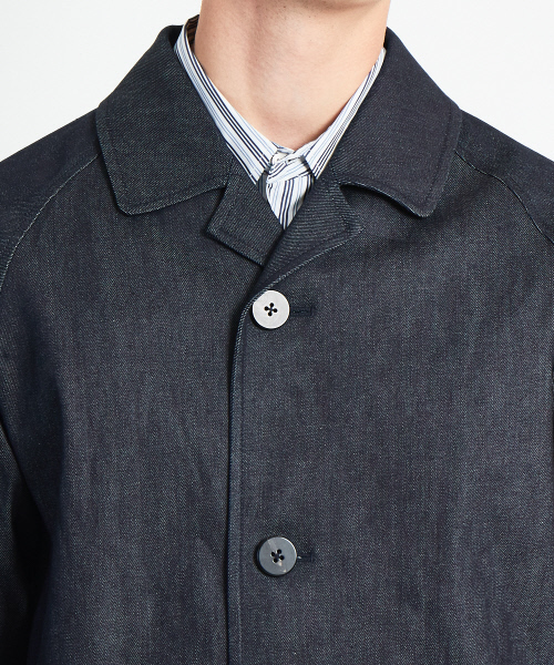 ABAHOUSE（アバハウス）の「デニムステンカラーコート（ステンカラーコート・メンズ・インディゴブルー・44/46/48）」の6枚目の写真