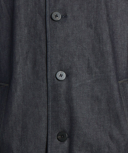 ABAHOUSE（アバハウス）の「デニムステンカラーコート（ステンカラーコート・メンズ・インディゴブルー・44/46/48）」の9枚目の写真