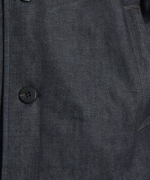 ABAHOUSE（アバハウス）の「デニムステンカラーコート（ステンカラーコート・メンズ・インディゴブルー・44/46/48）」の10枚目の写真