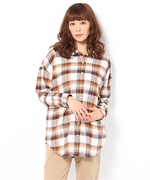 Ray BEAMS（レイビームス）の「△*Ray BEAMS / 12W チェックビックシャツ（シャツ/ブラウス・レディース・ブラウン系その他/レッド/グリーン系その他・ONE SIZE）」の12枚目の写真