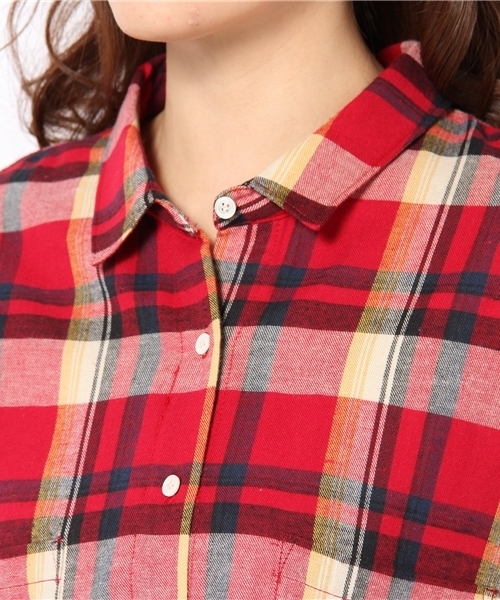Ray BEAMS（レイビームス）の「△*Ray BEAMS / 12W チェックビックシャツ（シャツ/ブラウス・レディース・ブラウン系その他/レッド/グリーン系その他・ONE SIZE）」の7枚目の写真