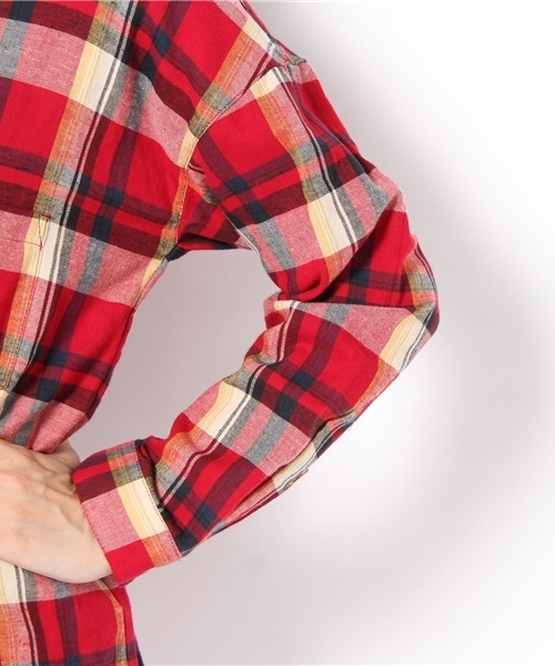 Ray BEAMS（レイビームス）の「△*Ray BEAMS / 12W チェックビックシャツ（シャツ/ブラウス・レディース・ブラウン系その他/レッド/グリーン系その他・ONE SIZE）」の8枚目の写真