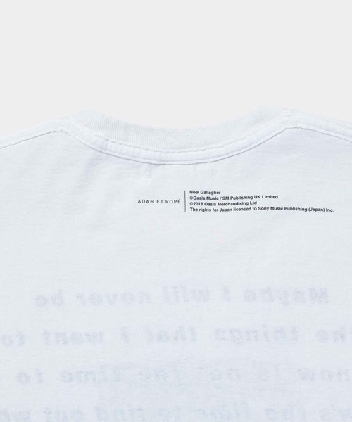 ADAM ET ROPE'（アダムエロペ）の「SONG LYRICS T-shirt(size:M,L,LL)（Tシャツ/カットソー・メンズ・ホワイト系その他/ホワイト系その他2/ブラック/ブラック系その他3/ブラック系その他2/ホワイト/ホワイト系その他3/ブラック系その他・LL/L/M）」の12枚目の写真