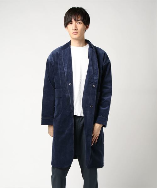 セール コーデュロイドロップショルダーショールカラーチェスターコート チェスターコート Superthanks スーパーサンクス のファッション通販 Zozotown