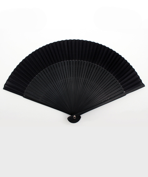 ８(eight)（エイト）の「シルク 扇子 せんす（和装小物・メンズ・ブラック/パープル/ネイビー/ブラウン/ワイン・FREE）」の2枚目の写真